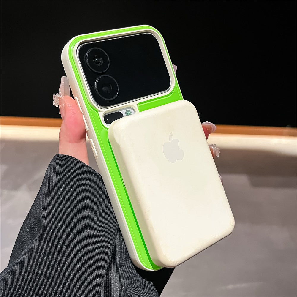 Xiaomi 17 Pro-skal Magnetiskt roterande stöd Färgblocksdesign PC + TPU-mobilskal