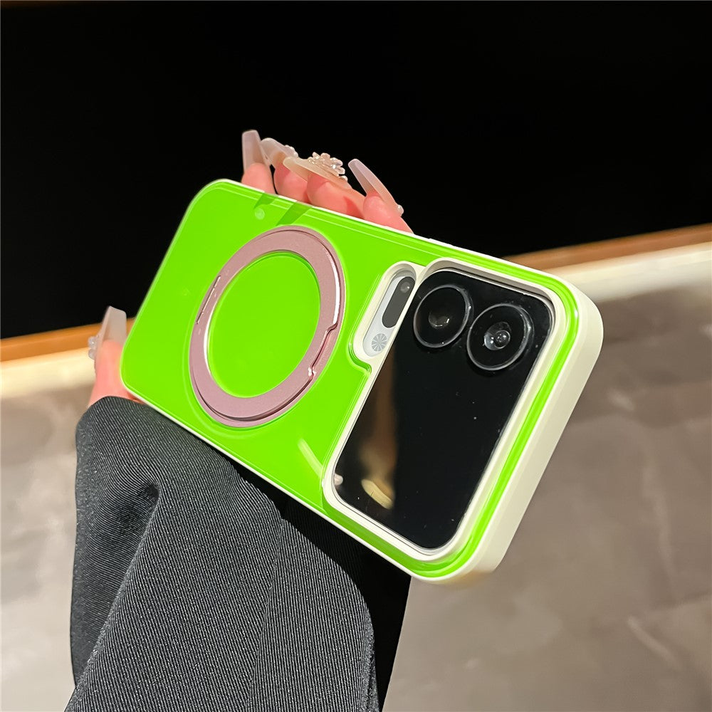 Xiaomi 17 Pro-skal Magnetiskt roterande stöd Färgblocksdesign PC + TPU-mobilskal