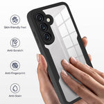 For Samsung Galaxy S26+ Phone Case Acrylic + TPU Clear Phone Cover with PET Screen Film