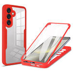 For Samsung Galaxy S26+ Phone Case Acrylic + TPU Clear Phone Cover with PET Screen Film