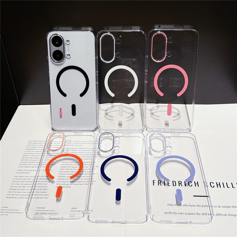 For Xiaomi Redmi Turbo 5 Max 5G  /  Poco X8 Pro Max 5G Magnetic Case Ultra Thin Clear PC Phone Back Cover