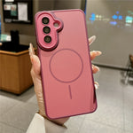 Til Samsung Galaxy S25 FE / Galaxy S26 FE Magnetisk Cover Mat Skin Touch PC + TPU Stødabsorberende Telefoncover
