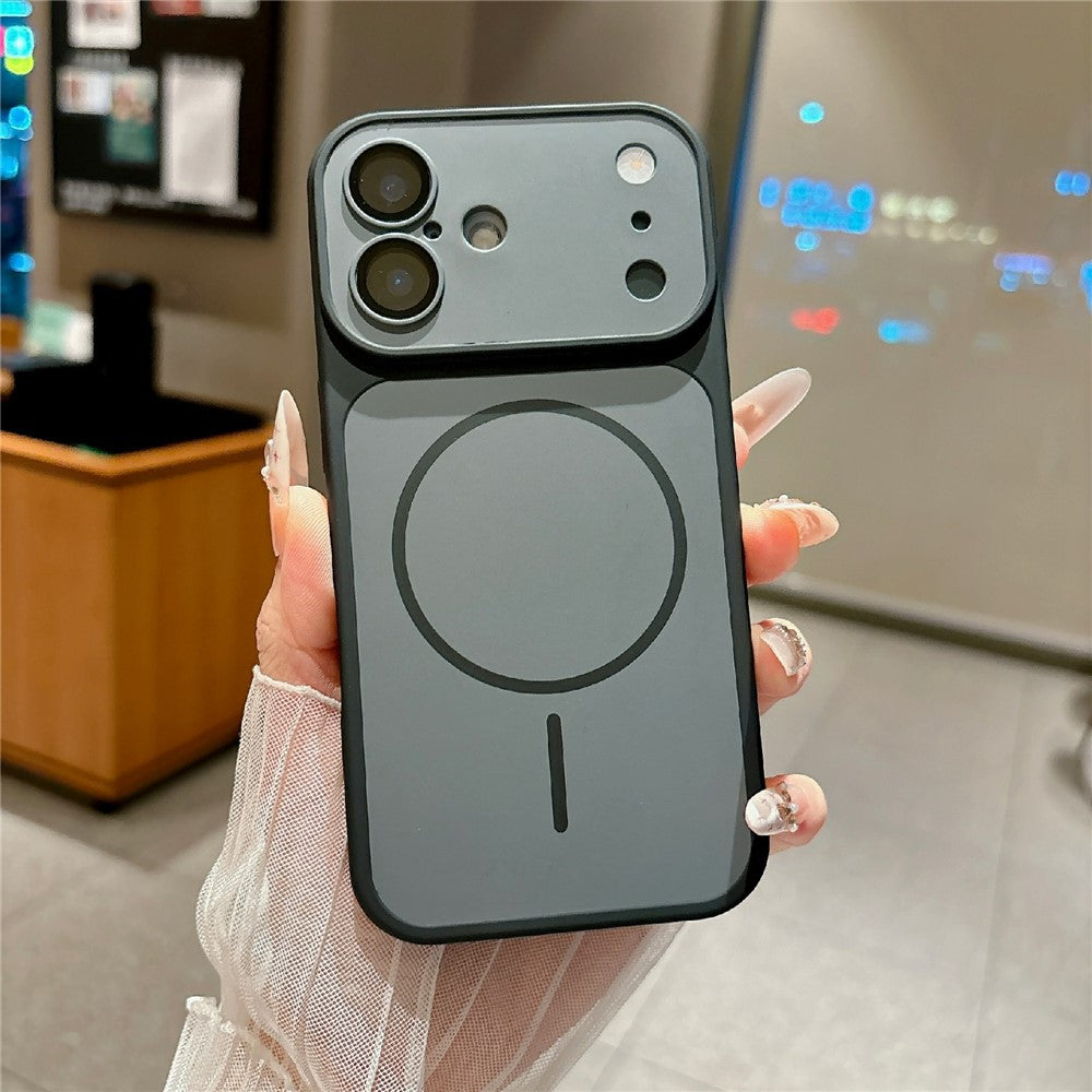 Til iPhone 17 Magnetisk Cover Mat Hudfølelse PC + TPU Stødabsorberende Telefoncover