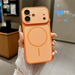 For iPhone 16 Magnetic Case Matte Skin Touch PC + TPU Shockproof Phone Cover