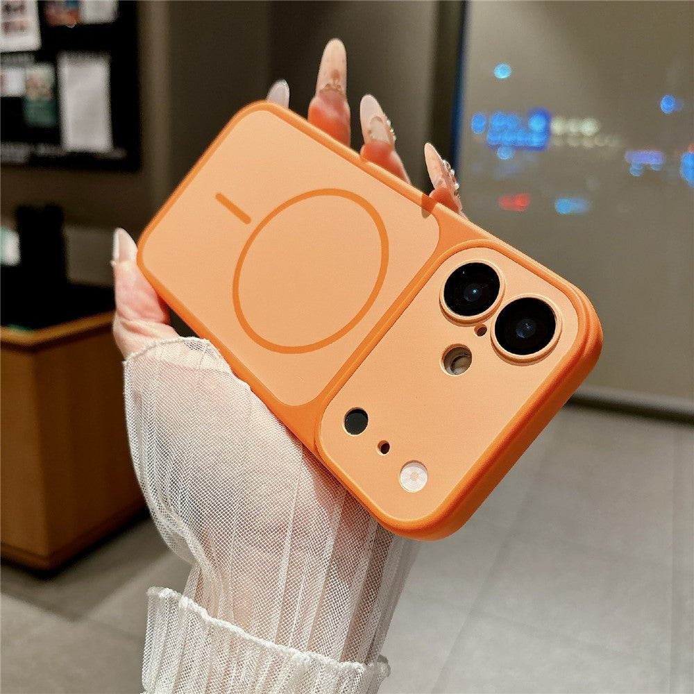 For iPhone 16 Magnetic Case Matte Skin Touch PC + TPU Shockproof Phone Cover