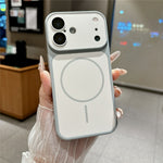 For iPhone 16 Magnetic Case Matte Skin Touch PC + TPU Shockproof Phone Cover