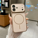 For iPhone 16 Magnetic Case Matte Skin Touch PC + TPU Shockproof Phone Cover