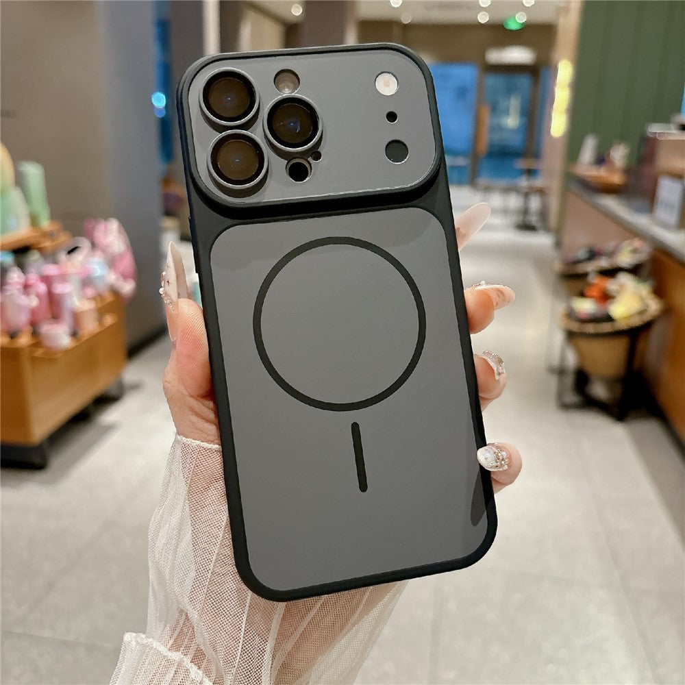 For iPhone 16 Pro Max Magnetic Case Matte Skin Touch PC + TPU Shockproof Phone Cover