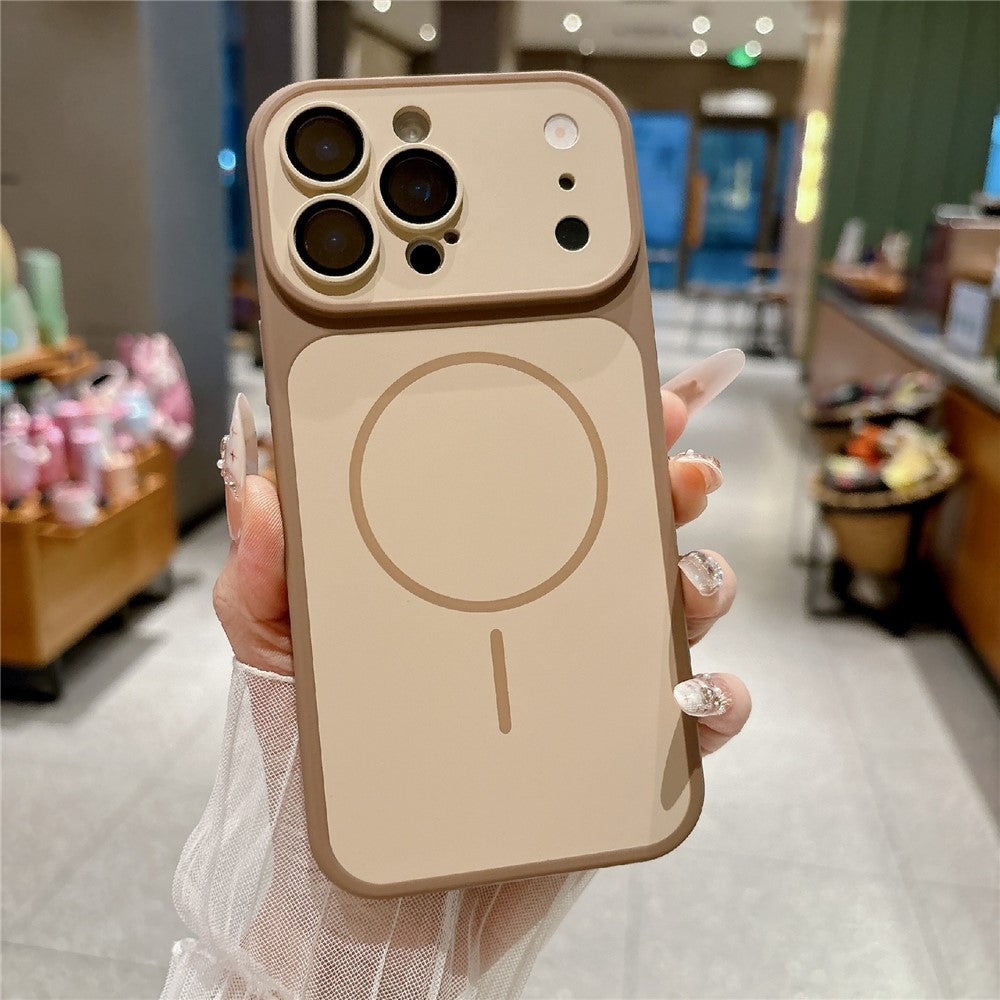 For iPhone 16 Pro Max Magnetic Case Matte Skin Touch PC + TPU Shockproof Phone Cover