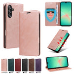 Samsung Galaxy A16 4G / Galaxy A16 5G Plånboksfodral RFID-blockerande kortplatser stativ Magnetisk stängning Lädermobilskal