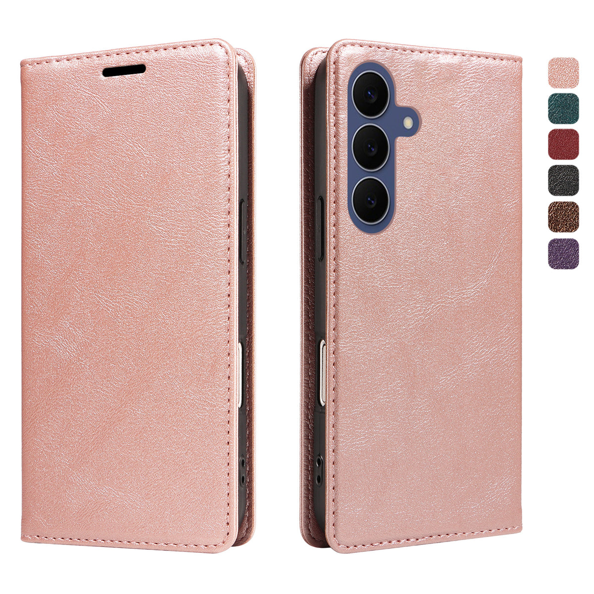Til Samsung Galaxy S26 FE Pung Etui RFID Blokerende Kortpladser Stand Magnetisk Lukning Læder Telefoncover