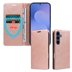 Til Samsung Galaxy S26 FE Pung Etui RFID Blokerende Kortpladser Stand Magnetisk Lukning Læder Telefoncover