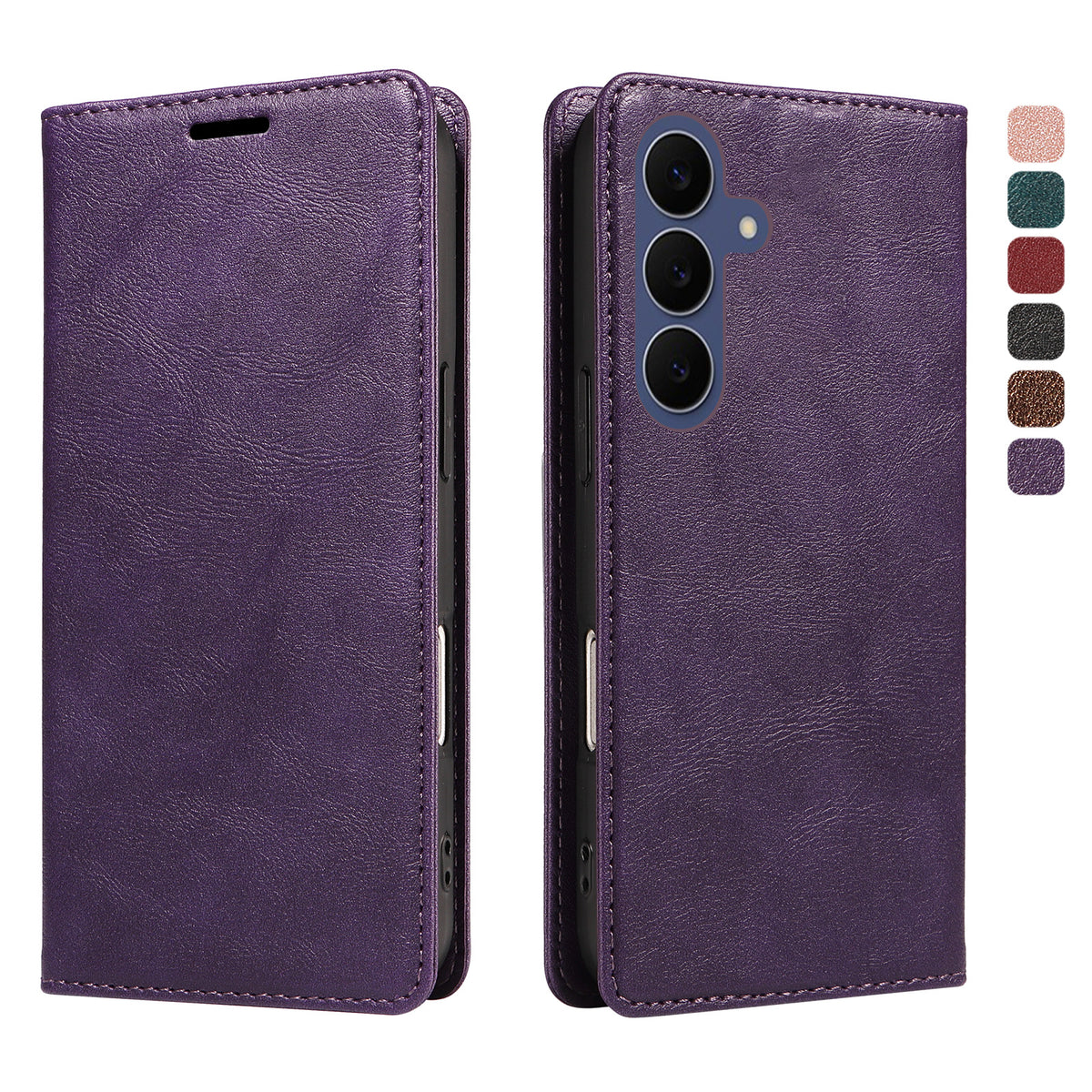 Til Samsung Galaxy S26 FE Pung Etui RFID Blokerende Kortpladser Stand Magnetisk Lukning Læder Telefoncover