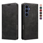 Til Samsung Galaxy S26 FE Pung Etui RFID Blokerende Kortpladser Stand Magnetisk Lukning Læder Telefoncover