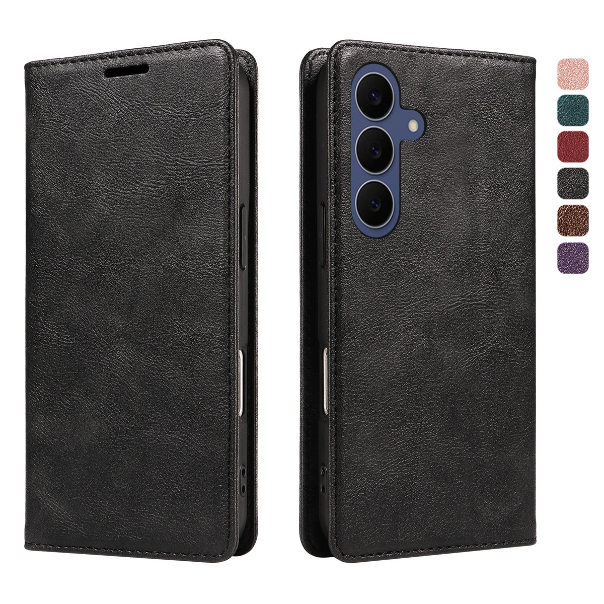 Til Samsung Galaxy S26 FE Pung Etui RFID Blokerende Kortpladser Stand Magnetisk Lukning Læder Telefoncover