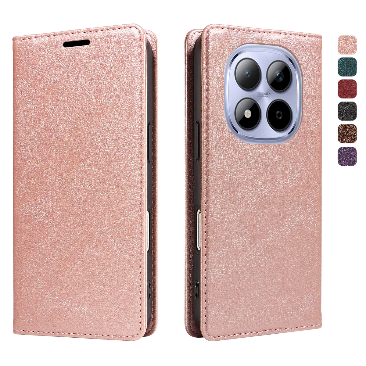 For Xiaomi Redmi Note 15 Pro 5G (Global) Wallet Case RFID Blocking Card Slots Stand Magnetic Closure Leather Phone Cover