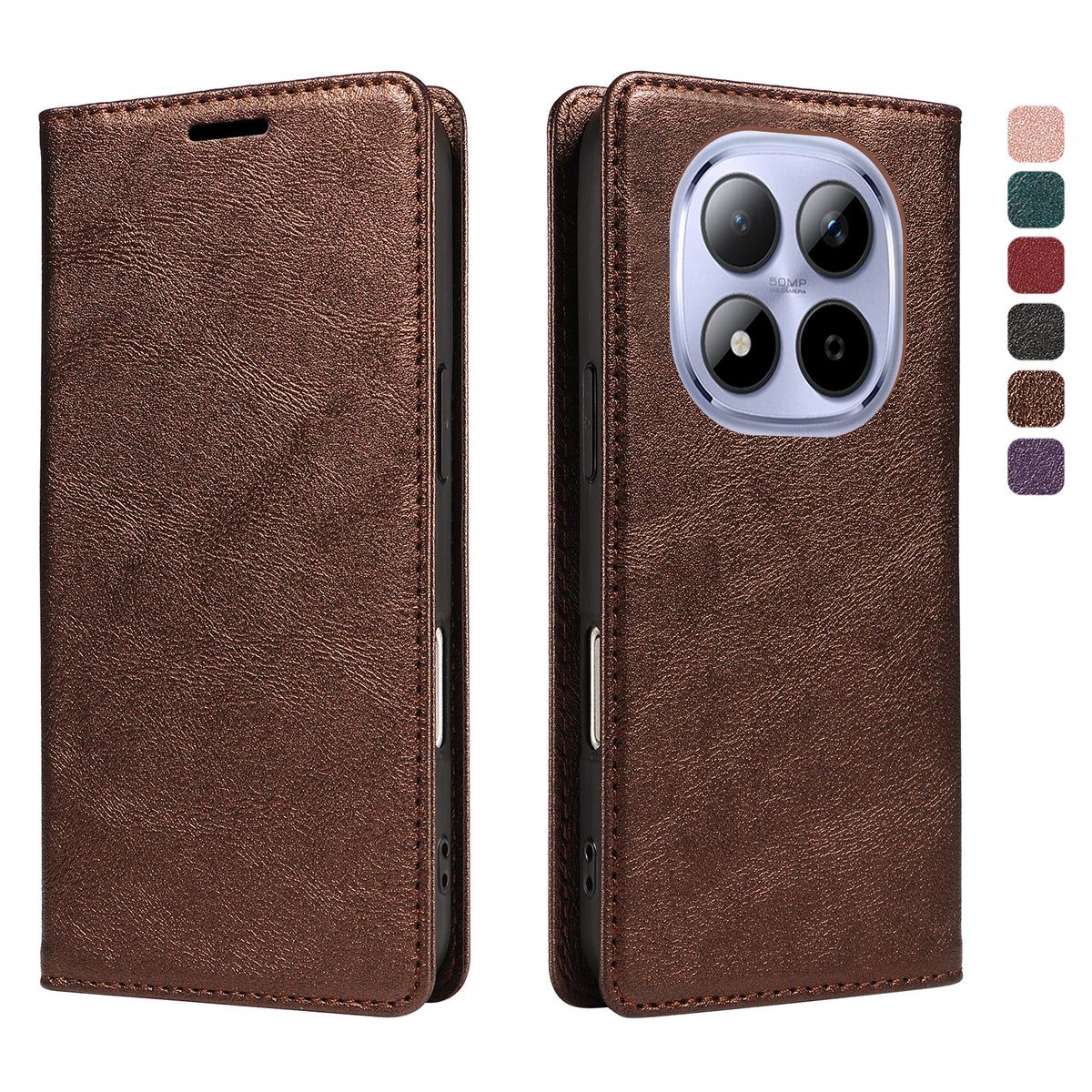 For Xiaomi Redmi Note 15 Pro 5G (Global) Wallet Case RFID Blocking Card Slots Stand Magnetic Closure Leather Phone Cover