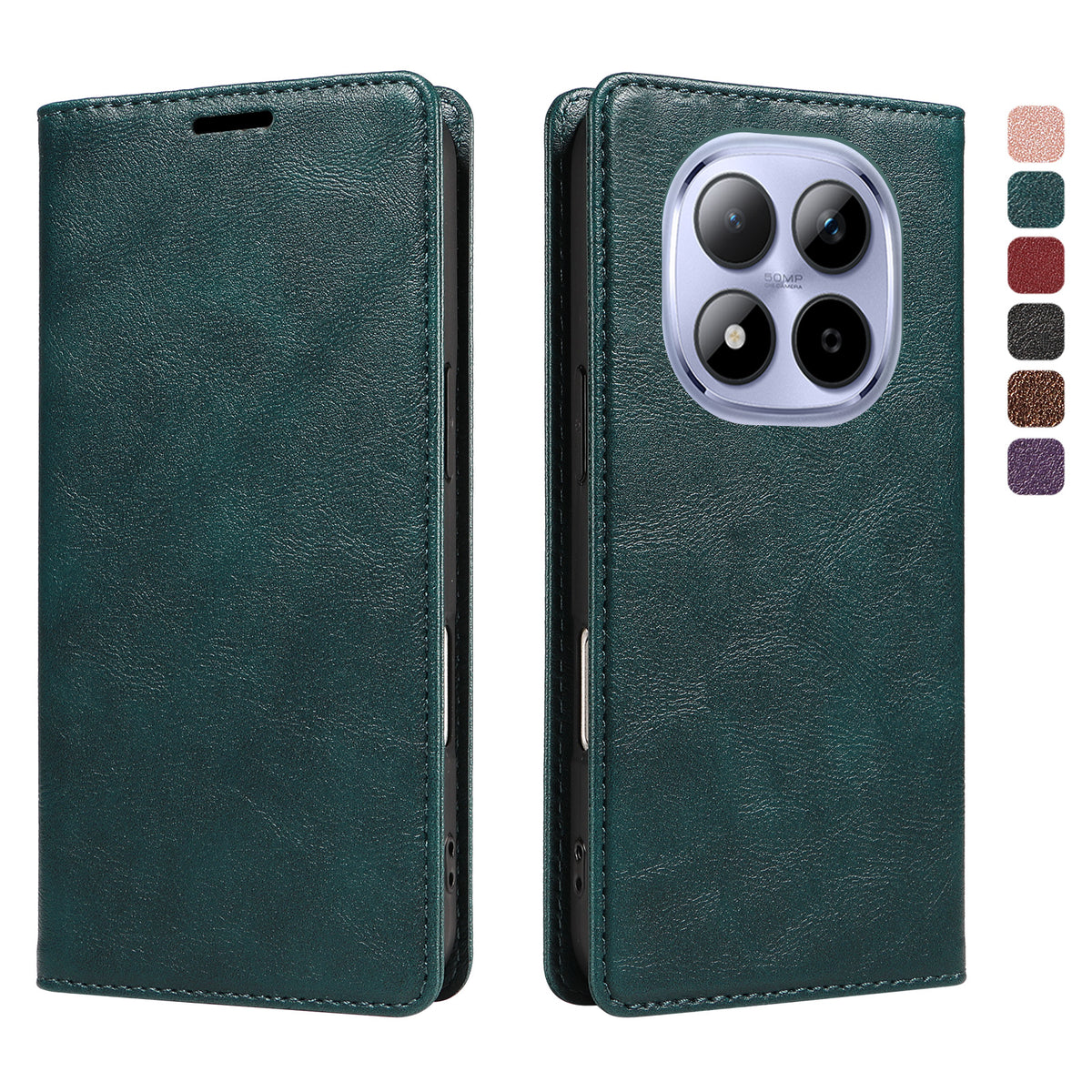 For Xiaomi Redmi Note 15 Pro 5G (Global) Wallet Case RFID Blocking Card Slots Stand Magnetic Closure Leather Phone Cover
