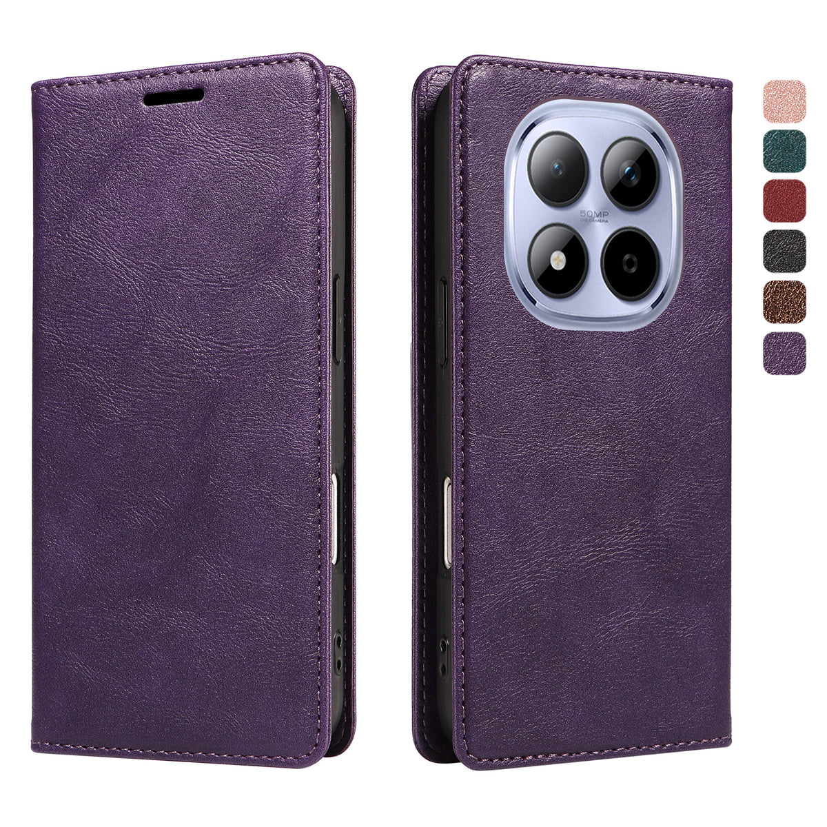 For Xiaomi Redmi Note 15 Pro 5G (Global) Wallet Case RFID Blocking Card Slots Stand Magnetic Closure Leather Phone Cover
