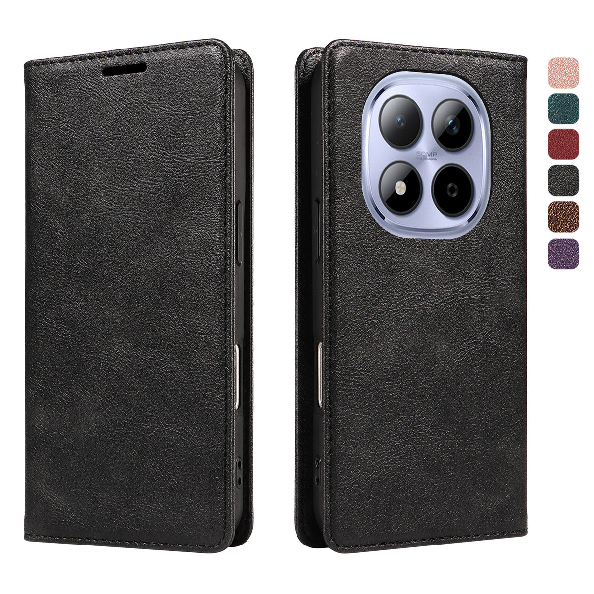 For Xiaomi Redmi Note 15 Pro 5G (Global) Wallet Case RFID Blocking Card Slots Stand Magnetic Closure Leather Phone Cover