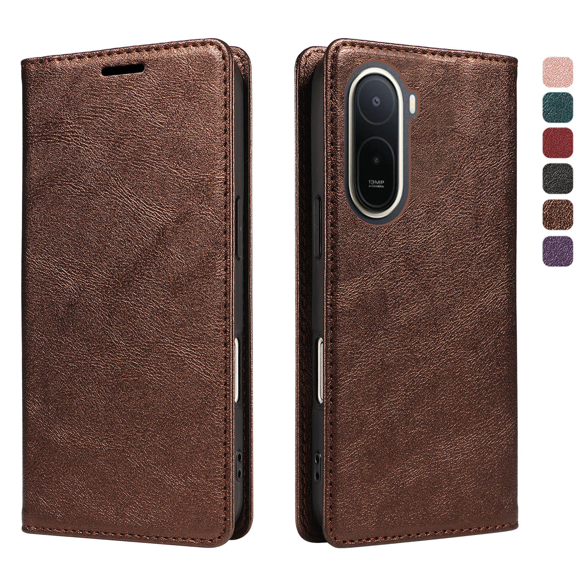 For Xiaomi Redmi A7 Pro 4G (171.56mm) Wallet Case RFID Blocking Card Slots Stand Magnetic Closure Leather Phone Cover