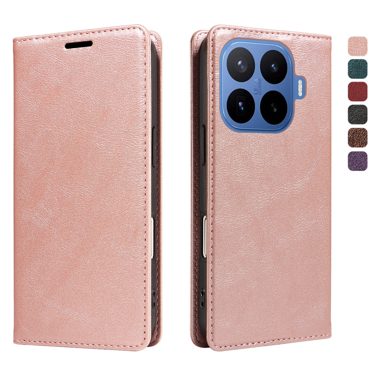 For Xiaomi 17T Wallet Case RFID Blocking Card Slots Stand Magnetic Closure Leather Phone Cover