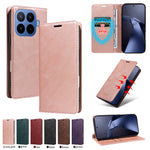 For Xiaomi 17T Wallet Case RFID Blocking Card Slots Stand Magnetic Closure Leather Phone Cover