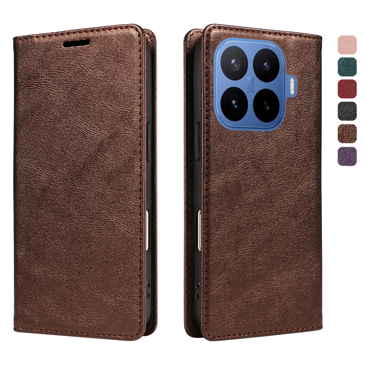 For Xiaomi 17T Wallet Case RFID Blocking Card Slots Stand Magnetic Closure Leather Phone Cover