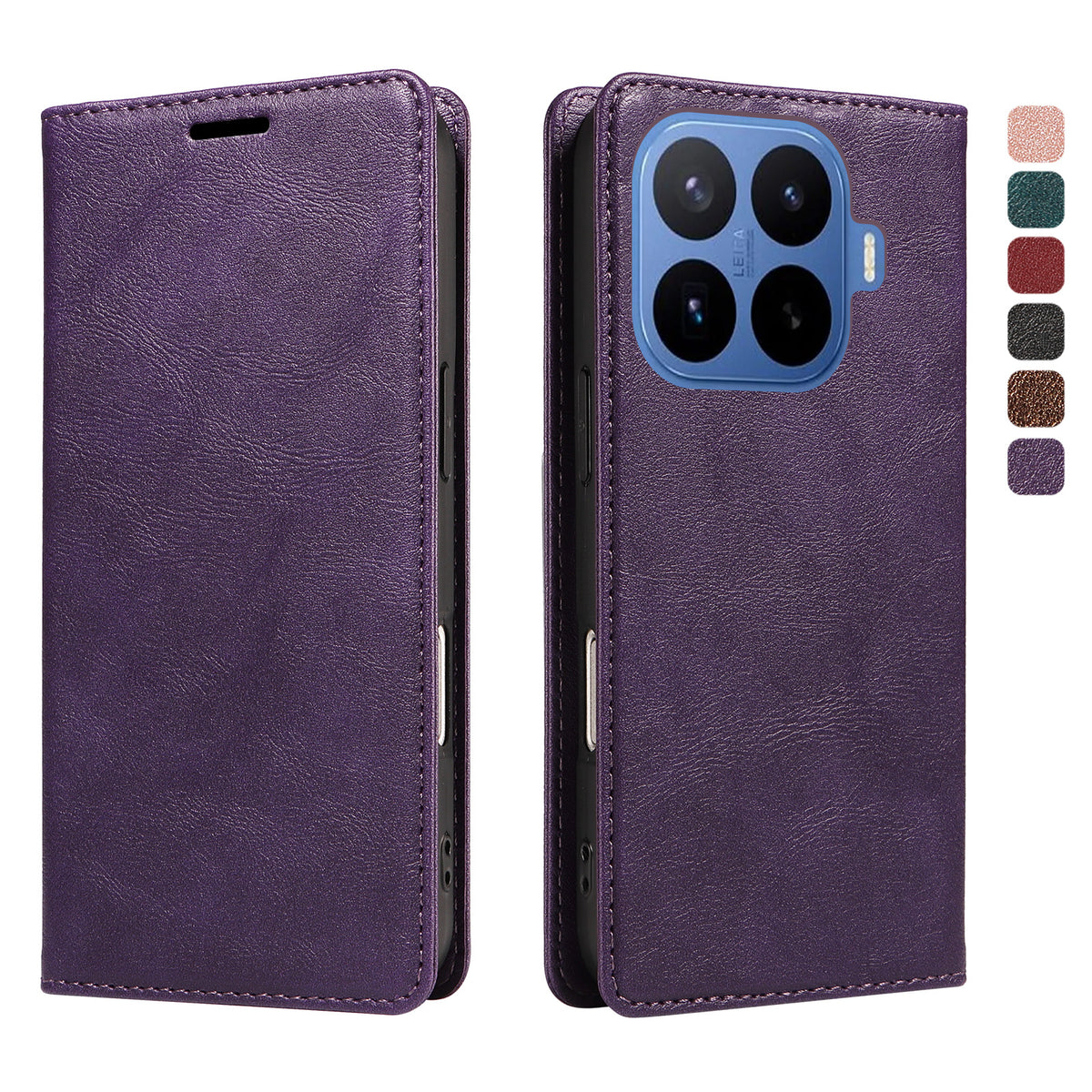 For Xiaomi 17T Wallet Case RFID Blocking Card Slots Stand Magnetic Closure Leather Phone Cover