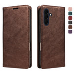 For Samsung Galaxy A57 5G Wallet Case RFID Blocking Card Slots Stand Magnetic Closure Leather Phone Cover
