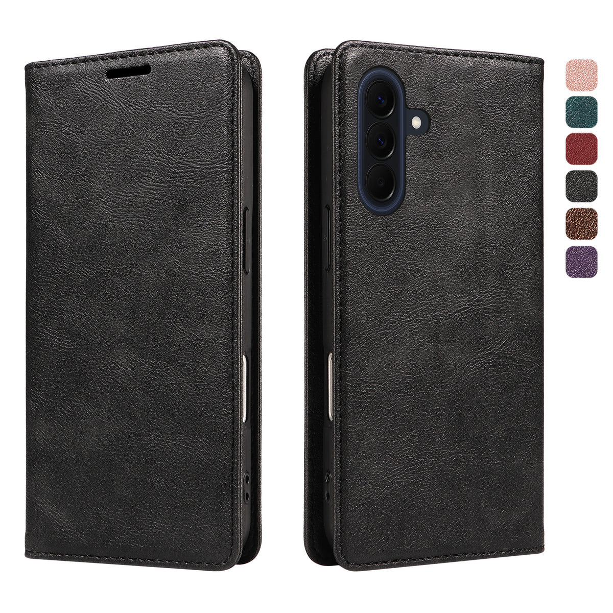 For Samsung Galaxy A57 5G Wallet Case RFID Blocking Card Slots Stand Magnetic Closure Leather Phone Cover