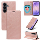 For Samsung Galaxy S26+ Wallet Case RFID Blocking Card Slots Stand Magnetic Closure Leather Phone Cover