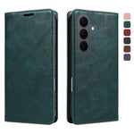 For Samsung Galaxy S26+ Wallet Case RFID Blocking Card Slots Stand Magnetic Closure Leather Phone Cover
