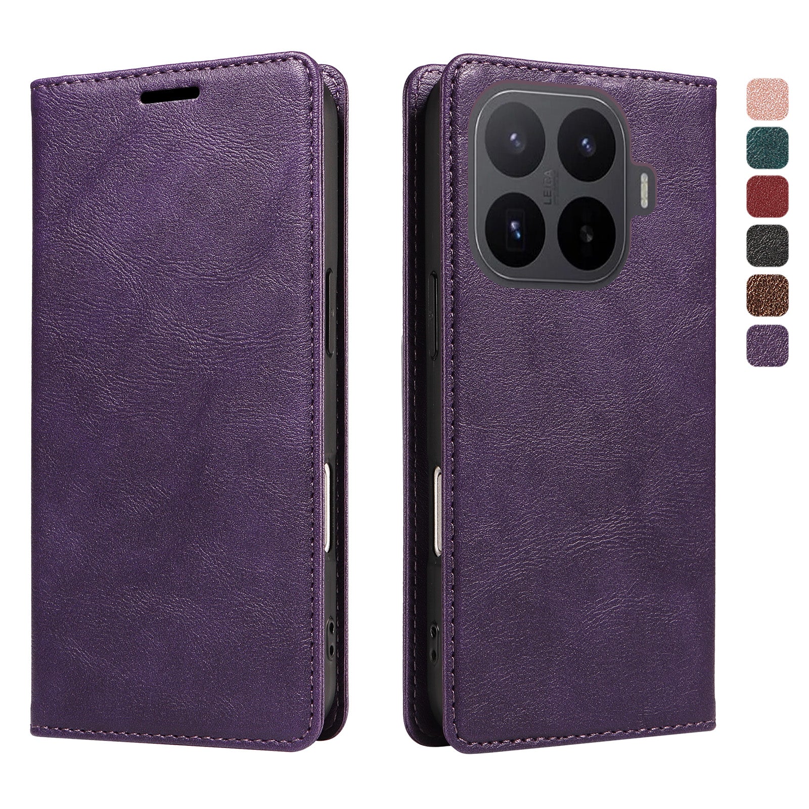For Xiaomi 17T Pro Wallet Case RFID Blocking Card Slots Stand Magnetic Closure Leather Phone Cover