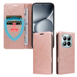 For Xiaomi Poco M8 Pro 5G / Xiaomi Redmi Note 15 Pro+ 5G (Global) Wallet Case RFID Blocking Card Slots Stand Magnetic Closure Leather Phone Cover