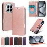 For Xiaomi Poco M8 Pro 5G / Xiaomi Redmi Note 15 Pro+ 5G (Global) Wallet Case RFID Blocking Card Slots Stand Magnetic Closure Leather Phone Cover