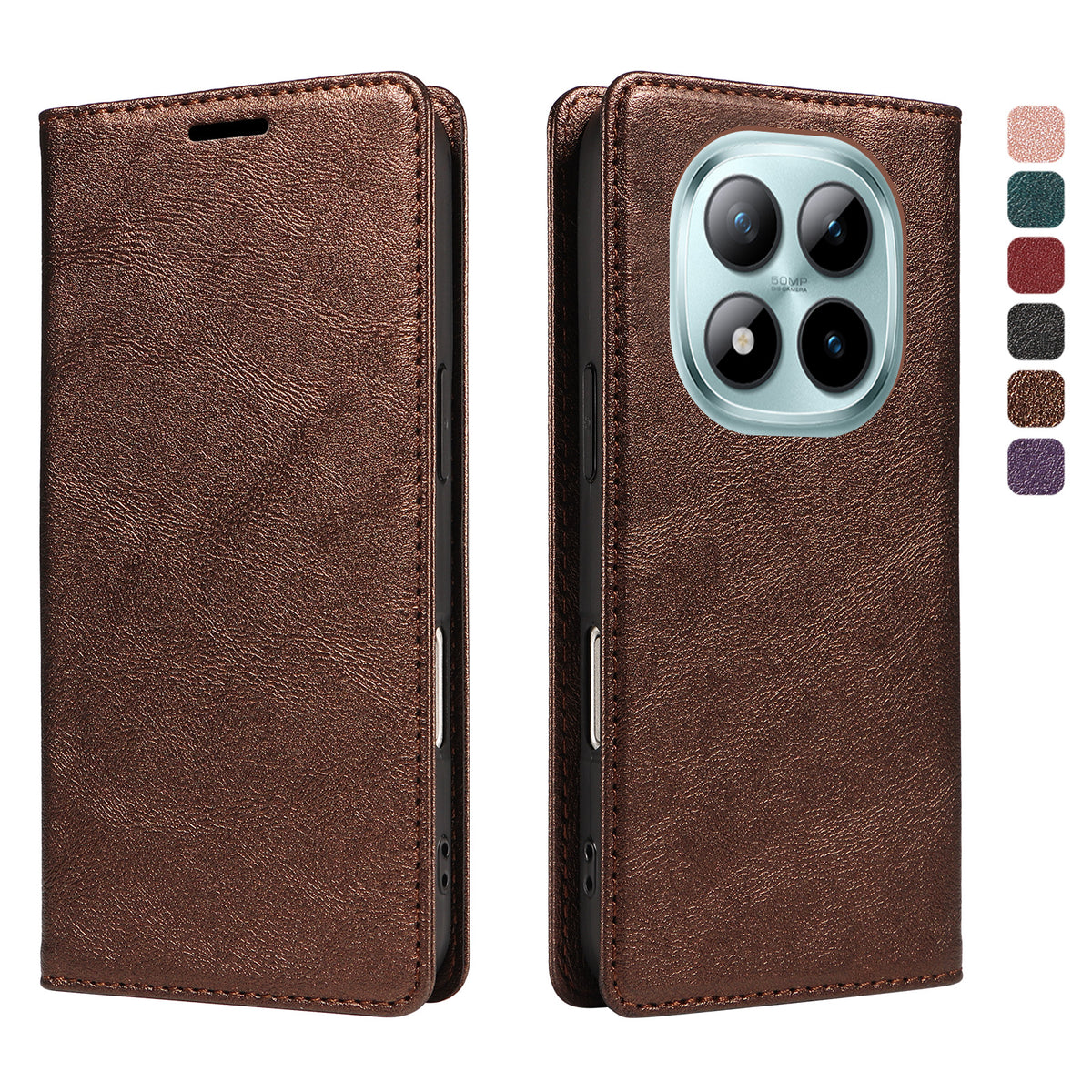 For Xiaomi Poco M8 Pro 5G / Xiaomi Redmi Note 15 Pro+ 5G (Global) Wallet Case RFID Blocking Card Slots Stand Magnetic Closure Leather Phone Cover
