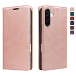 For Samsung Galaxy A37 5G Wallet Case RFID Blocking Card Slots Stand Magnetic Closure Leather Phone Cover