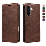 For Samsung Galaxy A37 5G Wallet Case RFID Blocking Card Slots Stand Magnetic Closure Leather Phone Cover