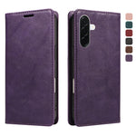 For Samsung Galaxy A37 5G Wallet Case RFID Blocking Card Slots Stand Magnetic Closure Leather Phone Cover