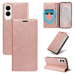 Til Samsung Galaxy S25 Edge Pung Etui RFID Blokerende Kortpladser Stativ Magnetisk Lukning Læder Telefoncover