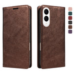 For Samsung Galaxy S25 Edge Wallet Case RFID Blocking Card Slots Stand Magnetic Closure Leather Phone Cover