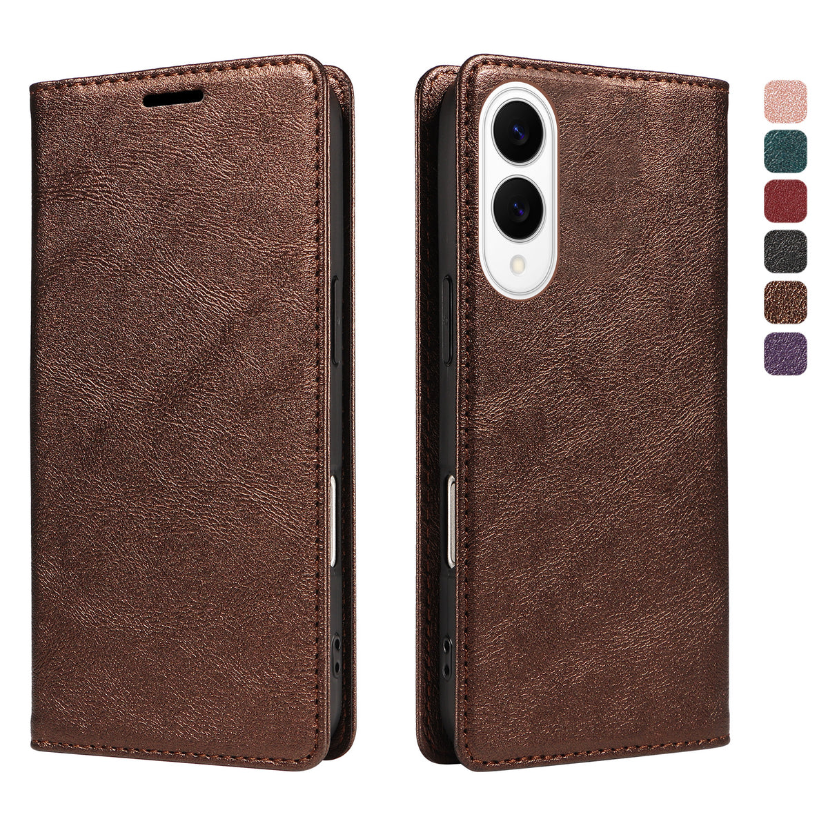 For Samsung Galaxy S25 Edge Wallet Case RFID Blocking Card Slots Stand Magnetic Closure Leather Phone Cover