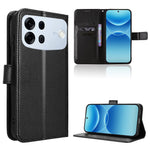 För Oppo A7 Pro Max 5G Läderplånboksfodral med rem Diamanttextur Telefonfodral