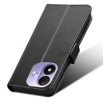 Xiaomi Redmi Note 17 4G (Global) / Note 17 5G (Global) / Note 17 (Indien/Kina) 5G Läderplånboksfodral med rem, diamantstruktur, mobilskal