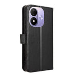 Xiaomi Redmi Note 17 4G (Global) / Note 17 5G (Global) / Note 17 (Indien/Kina) 5G Läderplånboksfodral med rem, diamantstruktur, mobilskal