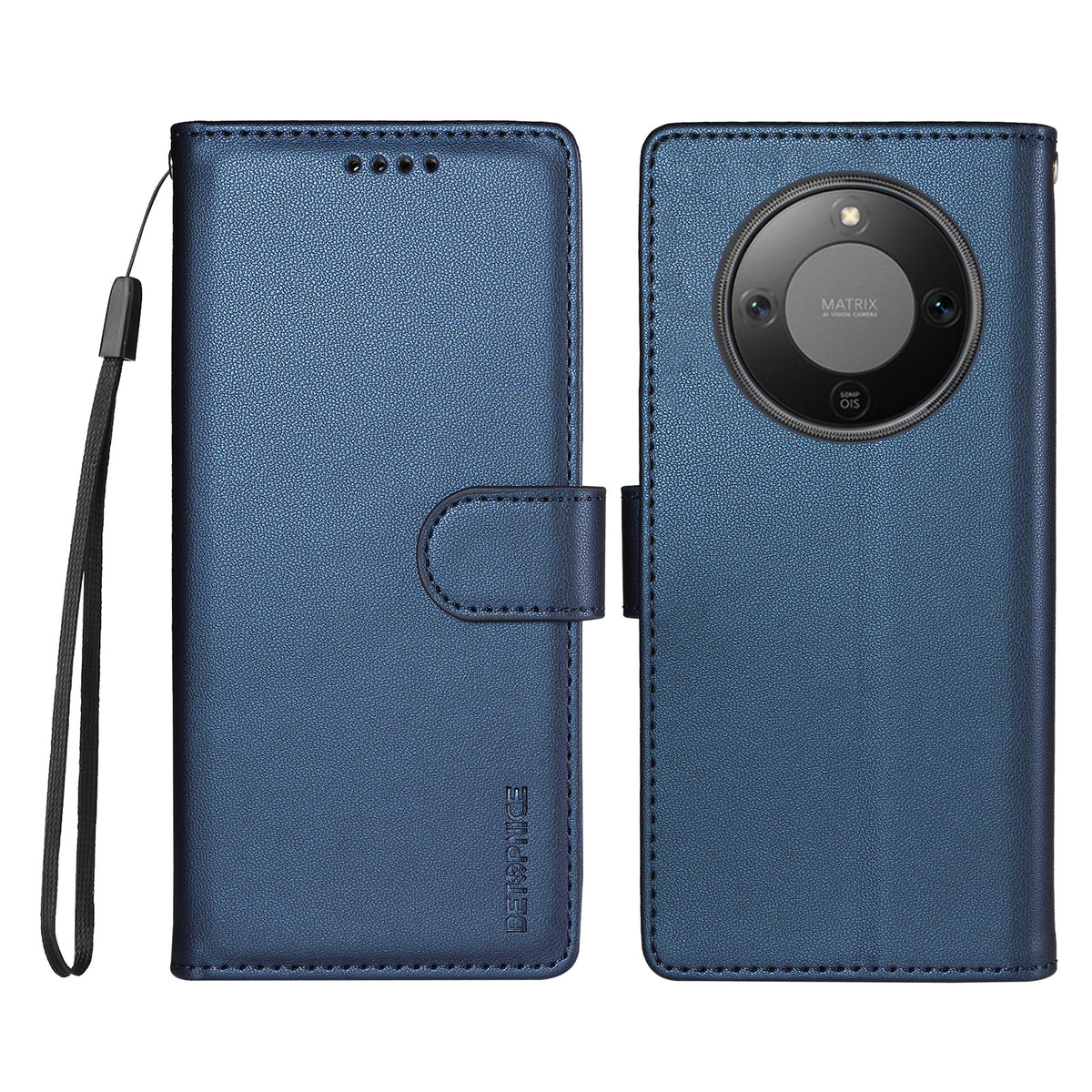 BETOPNICE for Honor X9d 5G / Honor Magic8 Lite 5G / Honor X70 5G 006 Case RFID Blocking Wallet Stand Leather Phone Cover with Wrist Strap