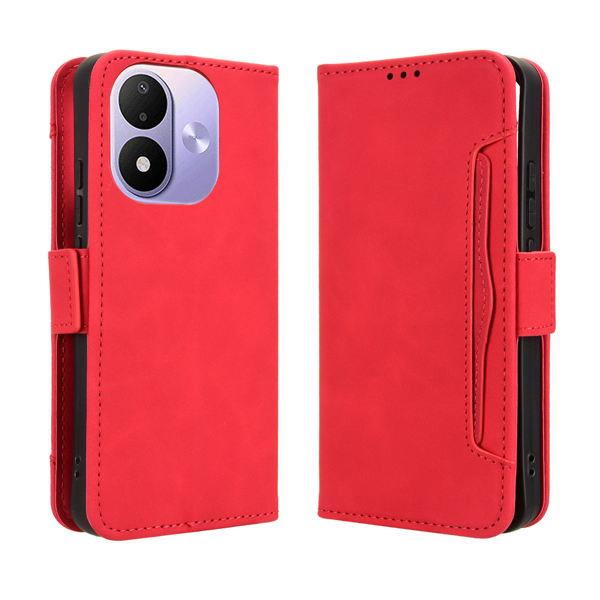 For Xiaomi Redmi Note 17 4G (Global) / Note 17 5G (Global) / Note 17 (India / China) 5G Leather Case Phone Wallet Cover with Multiple Card Slots