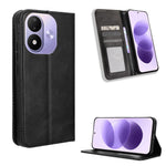 For Xiaomi Redmi Note 17 4G (Global) / Note 17 5G (Global) / Note 17 (India / China) 5G Leather Case Wallet Stand Retro Texture Phone Cover