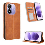 For Xiaomi Redmi Note 17 4G (Global) / Note 17 5G (Global) / Note 17 (India / China) 5G Leather Case Wallet Stand Retro Texture Phone Cover